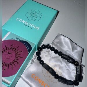 Conscious Items Black Beaded Bracelet